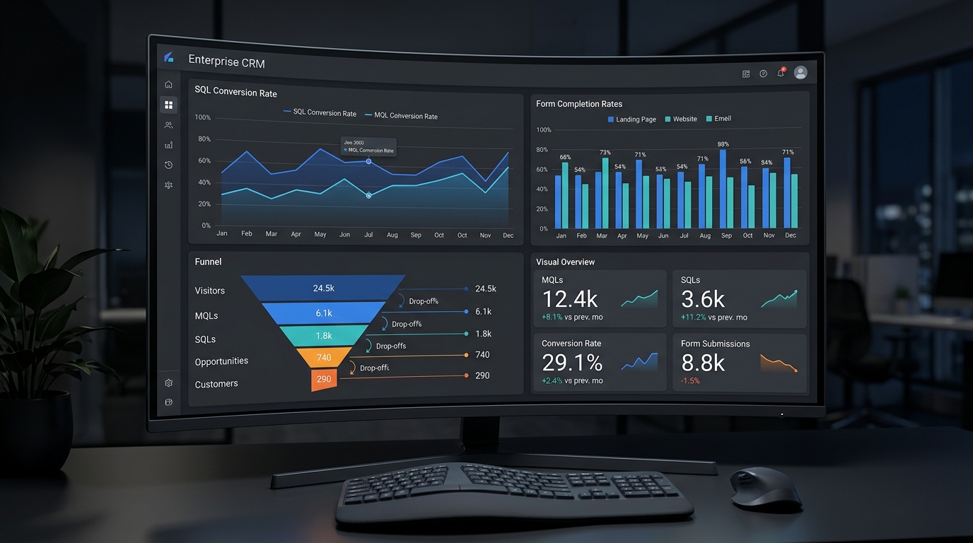 b2b web sitesi tasarımı lead generation ve form dönüşüm performans analitiği