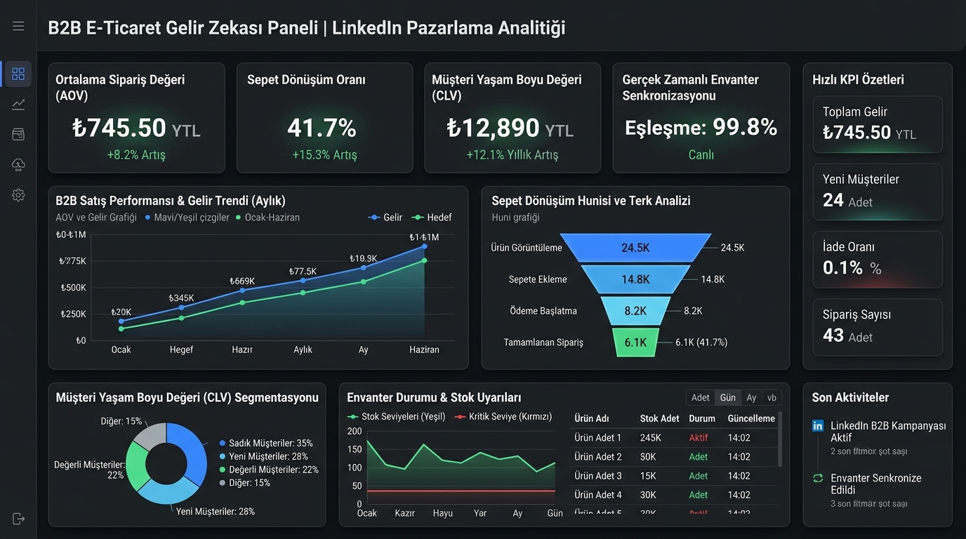 linkedin b2b pazarlama performans metrikleri ve analitik sonuçları 2026