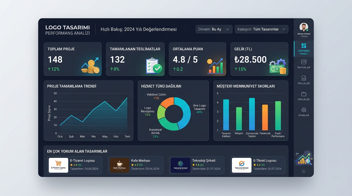logo tasarımı performans metrikleri ve analitik sonuçları 2026