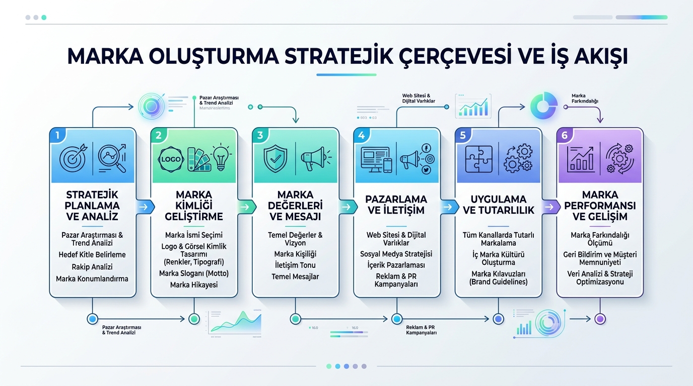 marka oluşturma mimarisi ve süreç akış şeması 2026