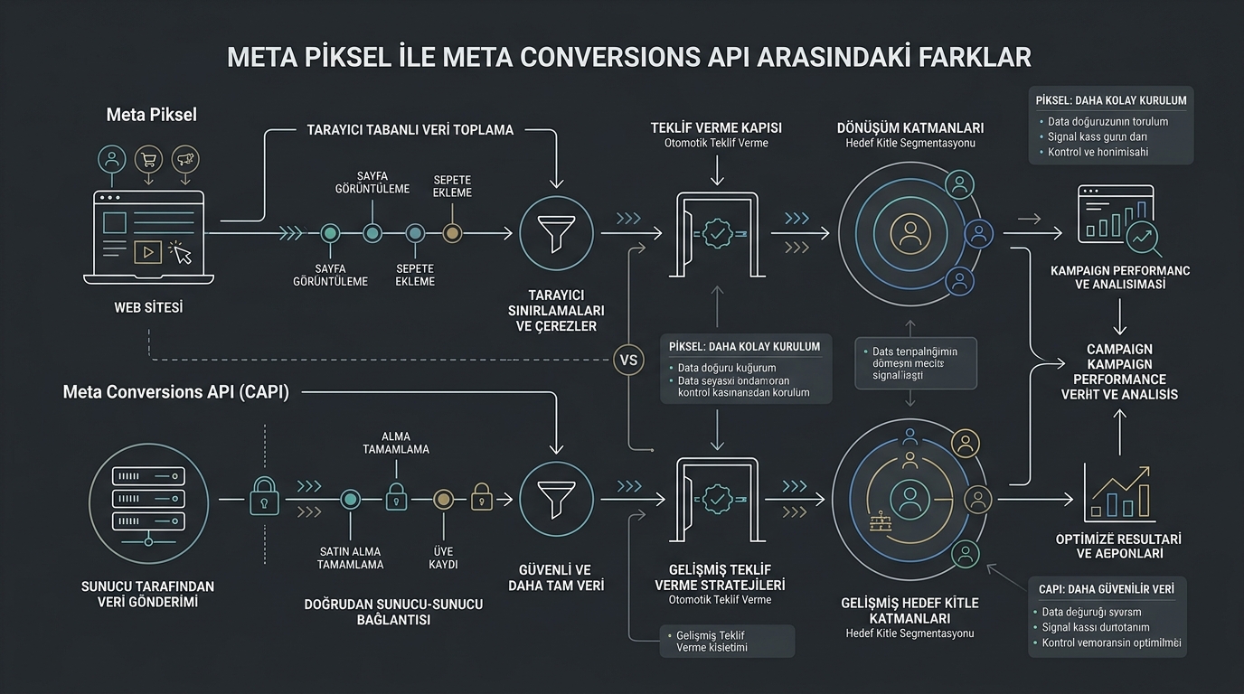 meta conversions api mimarisi ve süreç akış şeması 2026