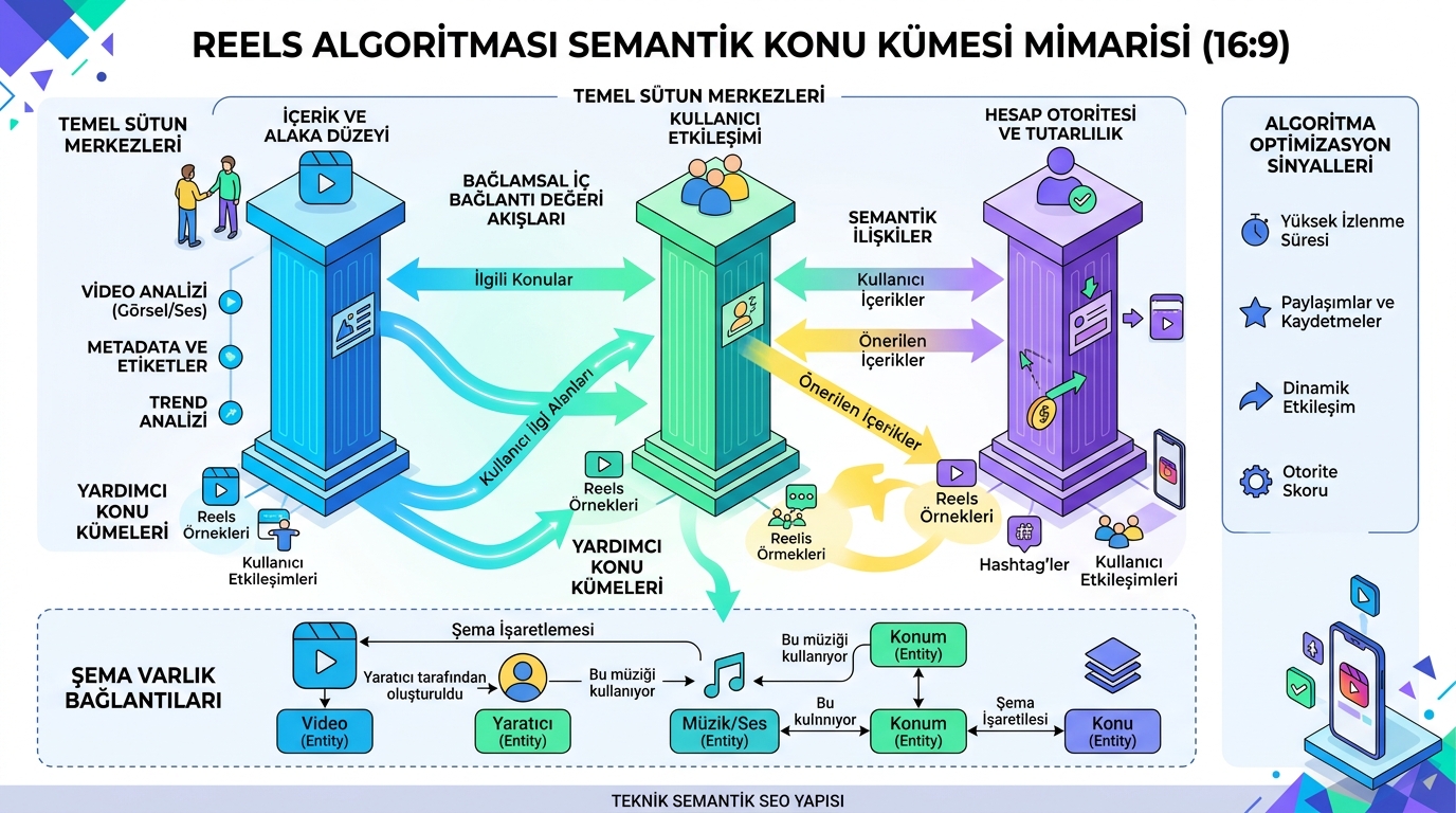 reels algoritması mimarisi ve süreç akış şeması 2026