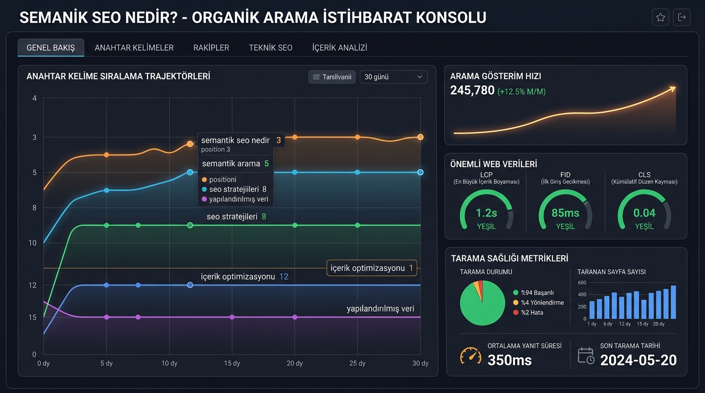semantik seo nedir performans metrikleri ve analitik sonuçları 2026