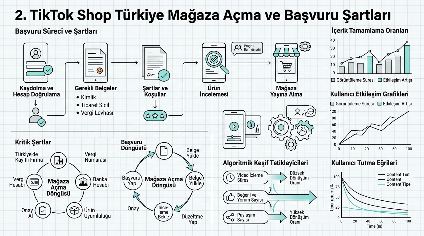 tiktok shop türkiye mimarisi ve süreç akış şeması 2026